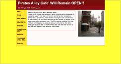 Desktop Screenshot of piratesalleycafe.com